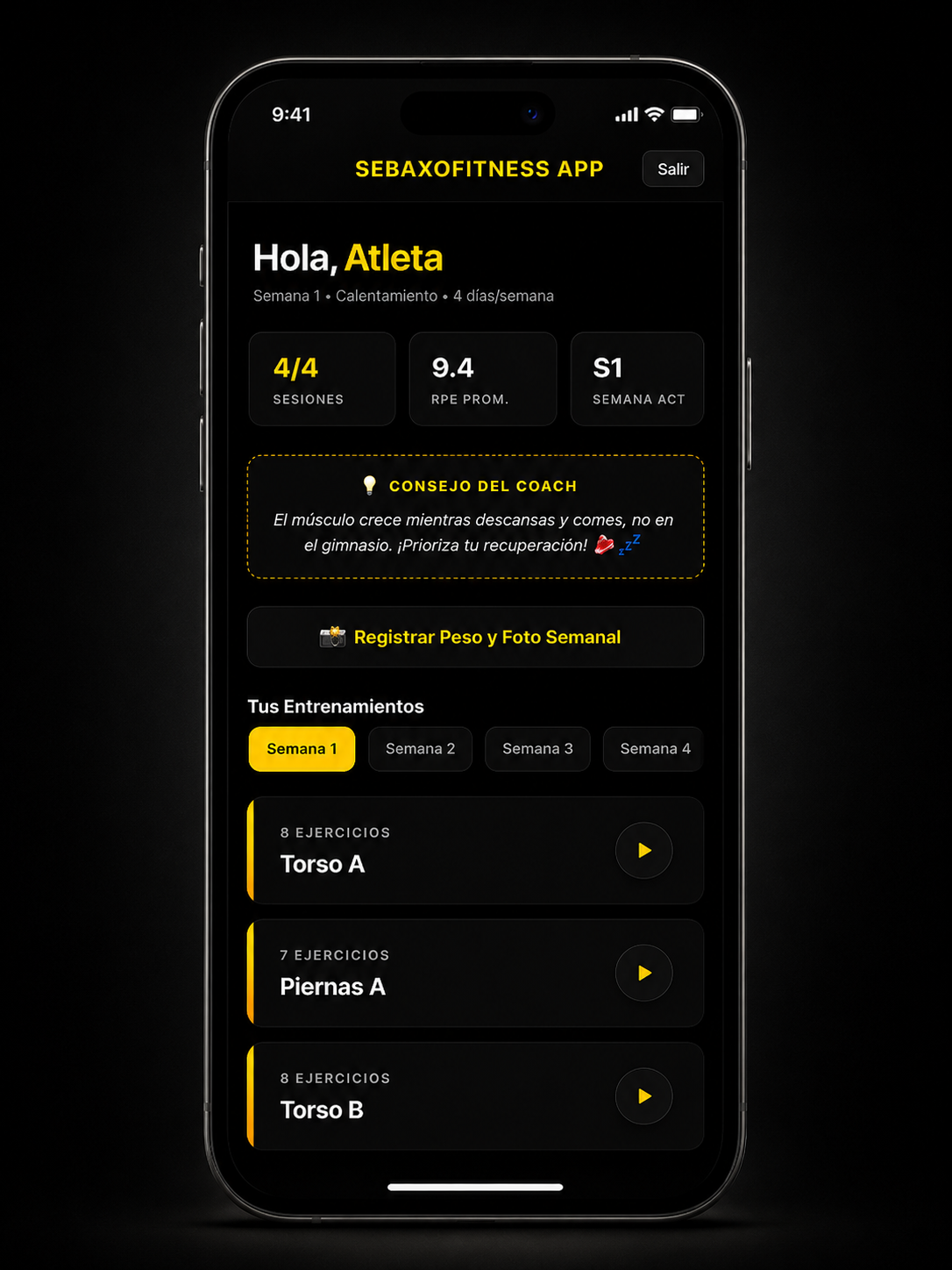 Sebaxofitness App